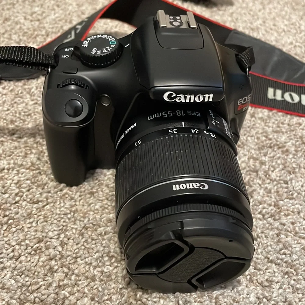 Canon EOS Rebel T3 1100D Camera Zoom Lens & Bag